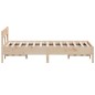 vidaXL Estructura de cama con cabecero madera maciza pino 140x190 cm vidaXL Estructura de cama con cabecero madera maciza pino 140x190 cm