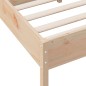 vidaXL Estructura de cama con cabecero madera maciza pino 140x190 cm vidaXL Estructura de cama con cabecero madera maciza pino 140x190 cm