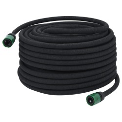 vidaXL Manguera porosa para jardín caucho negro 16 mm 50 m