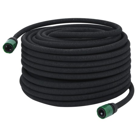 vidaXL Manguera porosa para jardín caucho negro 16 mm 50 m