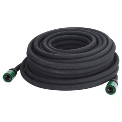 vidaXL Manguera porosa para jardín caucho negro 16 mm 25 m
