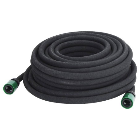 vidaXL Manguera porosa para jardín caucho negro 16 mm 25 m