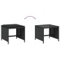 vidaXL Taburetes de jardín con cojines 4 uds ratán PE negro 41x41x36cm vidaXL Taburetes de jardín con cojines 4 uds ratán PE negro 41x41x36cm