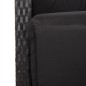 vidaXL Set de muebles jardín 5 pzas con cojines ratán sintético negro vidaXL Set de muebles jardín 5 pzas con cojines ratán sintético negro
