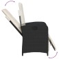 vidaXL Set de comedor de jardín 9 pzas y cojines ratán sintético negro vidaXL Set de comedor de jardín 9 pzas y cojines ratán sintético negro