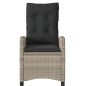 vidaXL Sillones reclinables de jardín con cojines gris 2 uds ratán PE vidaXL Sillones reclinables de jardín con cojines gris 2 uds ratán PE