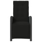 vidaXL Sillones reclinables jardín con reposapiés 2 uds ratán PE negro vidaXL Sillones reclinables jardín con reposapiés 2 uds ratán PE negro