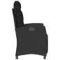 vidaXL Sillones reclinables jardín con reposapiés 2 uds ratán PE negro vidaXL Sillones reclinables jardín con reposapiés 2 uds ratán PE negro