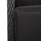 vidaXL Sillones reclinables jardín con reposapiés 2 uds ratán PE negro vidaXL Sillones reclinables jardín con reposapiés 2 uds ratán PE negro
