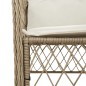 vidaXL Set comedor de jardín 9 pzas con cojines ratán sintético beige vidaXL Set comedor de jardín 9 pzas con cojines ratán sintético beige