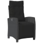 vidaXL Set de muebles jardín 5 pzas con cojines ratán sintético negro vidaXL Set de muebles jardín 5 pzas con cojines ratán sintético negro