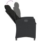vidaXL Set de muebles jardín 5 pzas con cojines ratán sintético negro vidaXL Set de muebles jardín 5 pzas con cojines ratán sintético negro