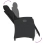 vidaXL Set de muebles jardín 5 pzas con cojines ratán sintético negro vidaXL Set de muebles jardín 5 pzas con cojines ratán sintético negro