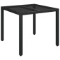 vidaXL Set de muebles jardín 5 pzas con cojines ratán sintético negro vidaXL Set de muebles jardín 5 pzas con cojines ratán sintético negro