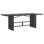 vidaXL Set de comedor de jardín 9 pzas y cojines ratán sintético negro vidaXL Set de comedor de jardín 9 pzas y cojines ratán sintético negro