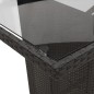 vidaXL Set de comedor de jardín 9 pzas y cojines ratán sintético negro vidaXL Set de comedor de jardín 9 pzas y cojines ratán sintético negro