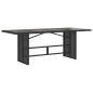 vidaXL Set de comedor de jardín 7 pzas y cojines ratán sintético negro vidaXL Set de comedor de jardín 7 pzas y cojines ratán sintético negro