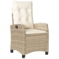 vidaXL Set comedor de jardín 7 pzas con cojines ratán sintético beige vidaXL Set comedor de jardín 7 pzas con cojines ratán sintético beige