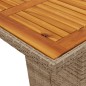 vidaXL Set comedor de jardín 7 pzas con cojines ratán sintético beige vidaXL Set comedor de jardín 7 pzas con cojines ratán sintético beige
