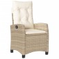 vidaXL Set comedor de jardín 5 pzas con cojines ratán sintético beige vidaXL Set comedor de jardín 5 pzas con cojines ratán sintético beige