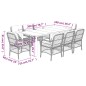 vidaXL Set de comedor de jardín 9 pzas y cojines ratán sintético negro vidaXL Set de comedor de jardín 9 pzas y cojines ratán sintético negro