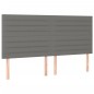 vidaXL Cama box spring con colchón tela gris oscuro 200x200 cm