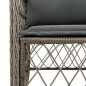 vidaXL Set comedor de jardín 5 piezas con cojines ratán sintético gris vidaXL Set comedor de jardín 5 piezas con cojines ratán sintético gris