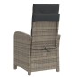 vidaXL Sillones reclinables jardín con reposapiés 2 uds ratán PE gris vidaXL Sillones reclinables jardín con reposapiés 2 uds ratán PE gris