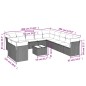 vidaXL Set de sofás de jardín 12 pzas con cojines ratán sintético gris vidaXL Set de sofás de jardín 12 pzas con cojines ratán sintético gris