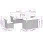 vidaXL Set de sofás de jardín 8 pzas y cojines ratán sintético gris vidaXL Set de sofás de jardín 8 pzas y cojines ratán sintético gris