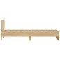 vidaXL Estructura de cama cabecero luces LED roble Sonoma 75x190 cm vidaXL Estructura de cama cabecero luces LED roble Sonoma 75x190 cm