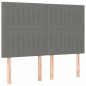 vidaXL Cama box spring con colchón tela gris oscuro 140x200 cm vidaXL Cama box spring con colchón tela gris oscuro 140x200 cm