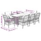 vidaXL Set de comedor de jardín 9 pzas y cojines ratán sintético negro vidaXL Set de comedor de jardín 9 pzas y cojines ratán sintético negro