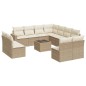 vidaXL Set de sofás de jardín 12 pzas y cojines ratán sintético marrón vidaXL Set de sofás de jardín 12 pzas y cojines ratán sintético marrón