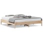 vidaXL Estructura de cama de madera maciza de pino 200x200 cm vidaXL Estructura de cama de madera maciza de pino 200x200 cm