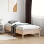 vidaXL Estructura de cama madera maciza de pino 75x190 cm vidaXL Estructura de cama madera maciza de pino 75x190 cm