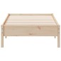 vidaXL Estructura de cama madera maciza de pino 75x190 cm vidaXL Estructura de cama madera maciza de pino 75x190 cm