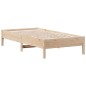 vidaXL Estructura de cama madera maciza de pino 75x190 cm vidaXL Estructura de cama madera maciza de pino 75x190 cm