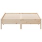 vidaXL Estructura de cama madera maciza de pino 135x190 cm vidaXL Estructura de cama madera maciza de pino 135x190 cm