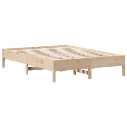 vidaXL Estructura de cama madera maciza de pino 150x200 cm