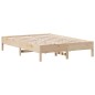 vidaXL Estructura de cama madera maciza de pino 150x200 cm