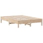 vidaXL Estructura de cama madera maciza de pino 150x200 cm