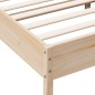 vidaXL Estructura de cama madera maciza de pino 150x200 cm