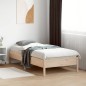 vidaXL Estructura de cama madera maciza de pino 90x190 cm vidaXL Estructura de cama madera maciza de pino 90x190 cm