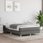 vidaXL Cama box spring con colchón tela gris oscuro 120x190 cm vidaXL Cama box spring con colchón tela gris oscuro 120x190 cm