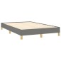 vidaXL Cama box spring con colchón tela gris oscuro 120x190 cm vidaXL Cama box spring con colchón tela gris oscuro 120x190 cm