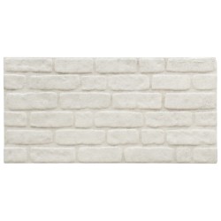 vidaXL Paneles de pared 3D diseño de ladrillo 11 uds EPS blanco