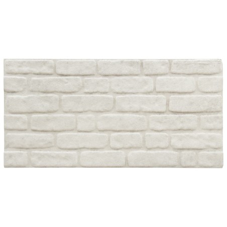 vidaXL Paneles de pared 3D diseño de ladrillo 11 uds EPS blanco