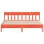 vidaXL Estructura cama con cabecero madera pino marrón cera 180x200 cm vidaXL Estructura cama con cabecero madera pino marrón cera 180x200 cm