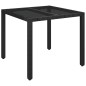 vidaXL Set de muebles jardín 5 pzas con cojines ratán sintético negro vidaXL Set de muebles jardín 5 pzas con cojines ratán sintético negro